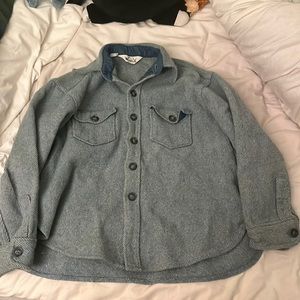 Light blue Woolrich button-up work jacket